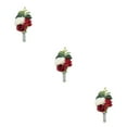 thumbnail image 4 of Ramillete de broche Bewildely inodoro y respetuoso con la piel 5 piezas Rojo, 4 of 6