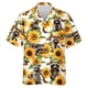 thumbnail image 4 of Camisas de mapache kawaii para hombre, blusas de playa con estampado 3D de animales lindos, blusas casuales de manga corta con solapa y botones para vacaciones, 4 of 5