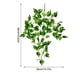 thumbnail image 3 of Adorno de pared verde artificial, adorno de pared con flores de plástico, decoración de pared verde artificial, arte de pared con plantas de hojas grandes, decoración fácil para el hogar,, 3 of 8