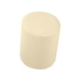thumbnail image 1 of Housses Extensibles Rondes pour Ottoman Repose-Pieds Housse de Canapé Tabouret Protecteur de Meubles Crème Jaune, 1 of 7
