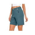 thumbnail image 3 of Mapamyumco Women’s Hiking Shorts Quick Dry Stretch for Golf Outdoor Camping Travel, Zipper Pockets Slate XXL, 3 of 7