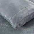 thumbnail image 3 of Chezmoi Collection Extra Soft Fleece Sheet Set Full, 4-Piece Microplush Non-Pilling Velvety Bed Sheet, Deep Pocket - Lightweight All Season Warmth, Full, Medium Gray, 3 of 9