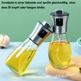 thumbnail image 5 of Innovador pulverizador de aceite, compañero de dieta saludable: control preciso del aceite para cocinar, ensaladas, freidoras de aire y más, pulverizador portátil, botella de vidrio transparente (200, 5 of 5