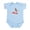 Sky Blue, variant on CafePress - Sock Monkey Jet Ski Infant Bodysuit - Baby Light Bodysuit, Size Newborn - 24 Months