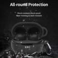 thumbnail image 4 of Funda de carga para auriculares compatible con Bluetooth para JBL Tune 115TWS (negro), 4 of 6