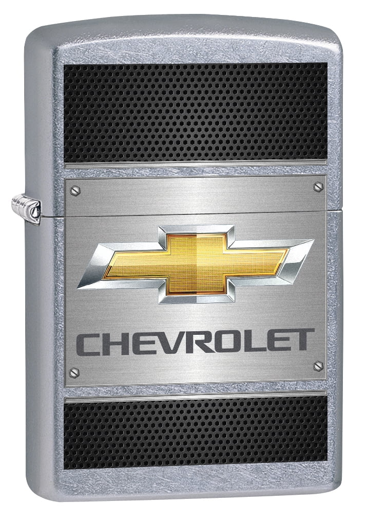 Zippo Lighter Chevy, Chevrolet on Steel Street Chrome