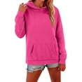 thumbnail image 6 of Garbnen Womens Hoodies Fleece Long Sleeve Womens Pullover Oversized Fall Winter Warm Fashion Sweatshirt Women with Pocket L, 6 of 7