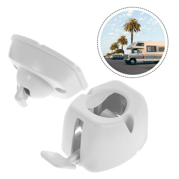 PENIKOKO White Nylon Door Latch Holder for Rv and Freezer Truck Entry Doors