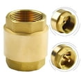 1 Pcs 11/4\" NPT Brass Check Valve Female Pipe Thread FPT Flow Well