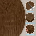 thumbnail image 3 of Unique Bargains 4 Pcs 10 x 10 Inch Plush Faux Fur Fabric Square Fluffy Faux Fur Patches Cuts, Brown, 3 of 6