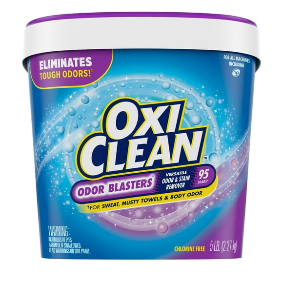 OxiClean Odor Blasters Odor & Stain Remover Powder, Laundry Odor Eliminator, 5 Lbs