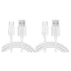 thumbnail image 1 of Moyic Cable de carga USB C de repuesto para tipo C, línea de datos móviles, línea alámbrica de carga rápida, accesorios de Cable USB C Blanco 1.5 m 2Conjunto, 1 of 6