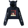 thumbnail image 1 of Kotaro Lives Alone Hoodie Sweatshirt for Girls Cat Ear Crop Top Male Manga Women Casual Streetwear, 1 of 2