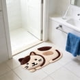 thumbnail image 5 of Fmbmuo Cat Shaped Floor Mat Absorbent, Washable Indoor Decor Entryway Rugs Indoor, Cartoon Cat Traditional Multicolor Bathroom Rugs, 16"x24", 5 of 5