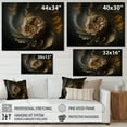 thumbnail image 4 of Designart A Black And Gold Expression I Canvas Wall Art, 4 of 5