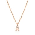thumbnail image 4 of Forever Facets "A" CZ Necklace in Rose Gold over Sterling Silver, Adult Female, 4 of 4