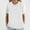 White, variant on TYGHBN Women Solid Round Neck Casual Stand Up Collar Button Short Sleeve T Shirt Top Womens V Neck Womens Summer Shirt Women Short Sleeve T Shirt Women Undershirt Shirts Men Womens Athletic Clothes