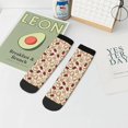 thumbnail image 7 of Fuzoiu Valentine'S Day Rose Print Adult Socks, Crew Moisture-wicking Socks, Unisex Cushion Crew Socks,Casual Sports Ankle Socks, 7 of 7