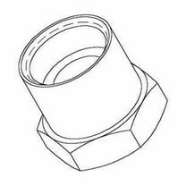 T&S Brass - Adapter:7/8-20 Female Thread x 1/4'' NPT