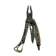 LEATHERMAN, Skeletool Lightweight Multitool with Combo Knife and Bottle Opener, Coyote Tan