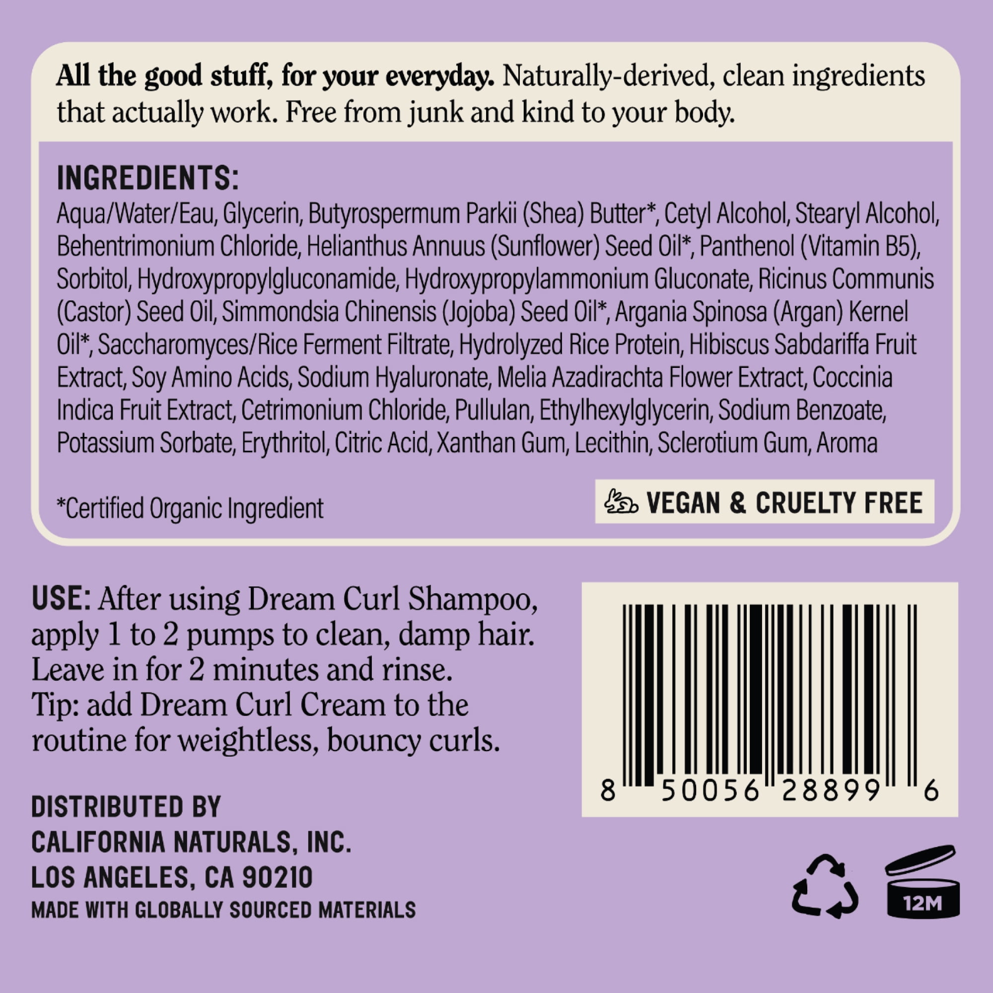 California Naturals Curl Conditioner, 16.5 fl oz