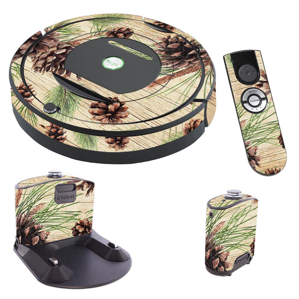 MightySkins Skin for iRobot Roomba 770 Robot Vacuum Pine Collage