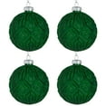 thumbnail image 5 of Northlight Glitter Lined Diamonds Glass Christmas Ball Ornament - 3" (80mm) - Green - 4ct, 5 of 6