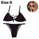 thumbnail image 2 of Tanga Bikini Traje de baño de dos piezas para mujer Triángulo Top Cuerpo inferior brasileño, 2 of 5