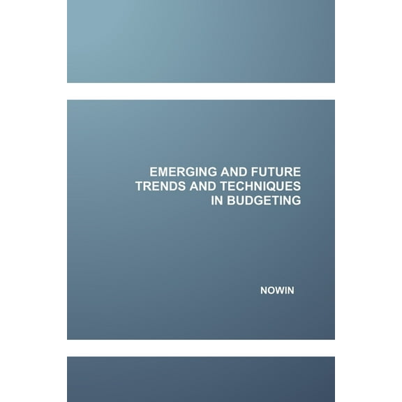Emerging and Future Trends and Techniques in Budgeting (Paperback)