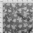 thumbnail image 3 of oneOone Cotton Silk Gray Fabric Halloween Dress Material Fabric Print Fabric By The Yard 42 Inch Wide, 3 of 4