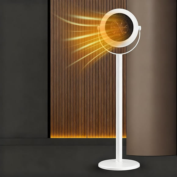Floor Standing Heater, Adjustable Telescopic Warm Air Blower with Fast Heating and Overheat Protection, Portable Home Heater for Living Room Bedroom Office Winter Heating Use