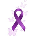 thumbnail image 2 of CafePress - Purple Awareness Ribbon Throw Blanket - Soft Fleece Throw Blanket, 50"x60" for All Ages, 2 of 2