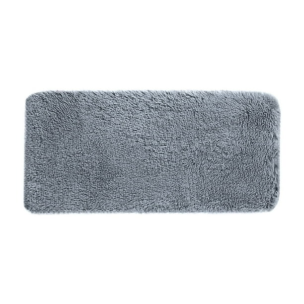 Alfombrilla de baño suave y absorbente para el suelo del baño, antideslizante, de terciopelo polar con cojín de espuma, lavable a máquina, de secado rápido, absorbente de agua para bañera, ducha,