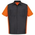 thumbnail image 2 of Red Kap Men's Short Sleeve Two-Tone Crew Shirt, 2 of 5