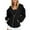 Black, variant on Oversized Zip Up Hoodie for Women Baggy Loose Basic Zipper Hooded Sweatshirt Coat Y2K Jacket(Light Gray,M)