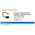 thumbnail image 2 of Air Charge Temperature Sensor Connector - Compatible with 1985 - 1986 Dodge Charger, 2 of 2
