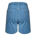 thumbnail image 5 of TRUBKH shorts for women athletic shorts for women linen shorts womens shorts casual bermuda shorts for women Blue M, 5 of 9