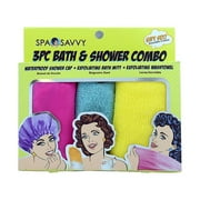 Spa Savvy Bath Shower Combo 3 Piece Colors May Vary