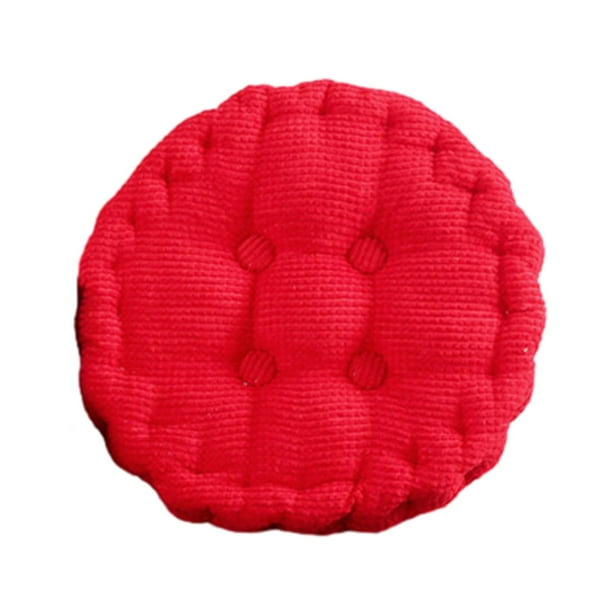 Sofa Vama Ropa de Cama Cojín de silla de color sólido, cojín de asiento de pana suave y gruesa, relleno de algodón, adecuado para cocina, comedor, silla de patio. for Navideño