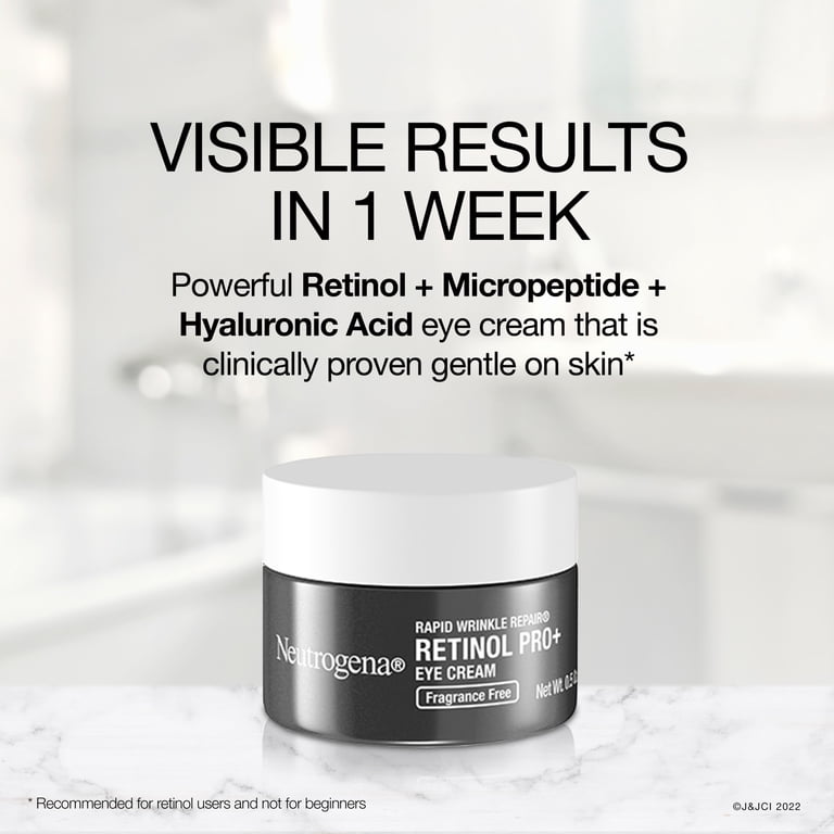 Neutrogena Rapid Anti-Aging Retinol Pro+ Eye Cream, Fragrance-Free