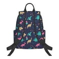 thumbnail image 5 of Japuie Cartoon Dinosaur Print Hiking Backpack,Waterproof and Wear-resistant Daypack,Lightweight Packable Backpack,Casual Shoulder Bag,Travel Laptop Backpack,College Bookbags, 5 of 7