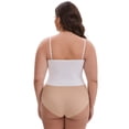 thumbnail image 2 of DARING DIVA Women's Plus Spaghetti Straps Wireless Padded Camisole XL White, 2 of 6