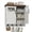 Brown+White, variant on Hommoo Wall Bathroom Cabinet with Adjustable Shelves and Hooks, Medicine Cabinet Storage Organizer Cabinet for Bathroom Kitchen Garage, Gray