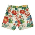 thumbnail image 7 of FORMRS Boys Swim Trunks Quick Dry Mesh Liner Boardshorts Sizes XS-XL, Colorful Flowers Pattern, 7 of 7