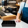 thumbnail image 4 of DEEPCRAFF Multi-Compartment Cash Box Organizer for Supermarkets Bakery and Retail Use Black, 4 of 8