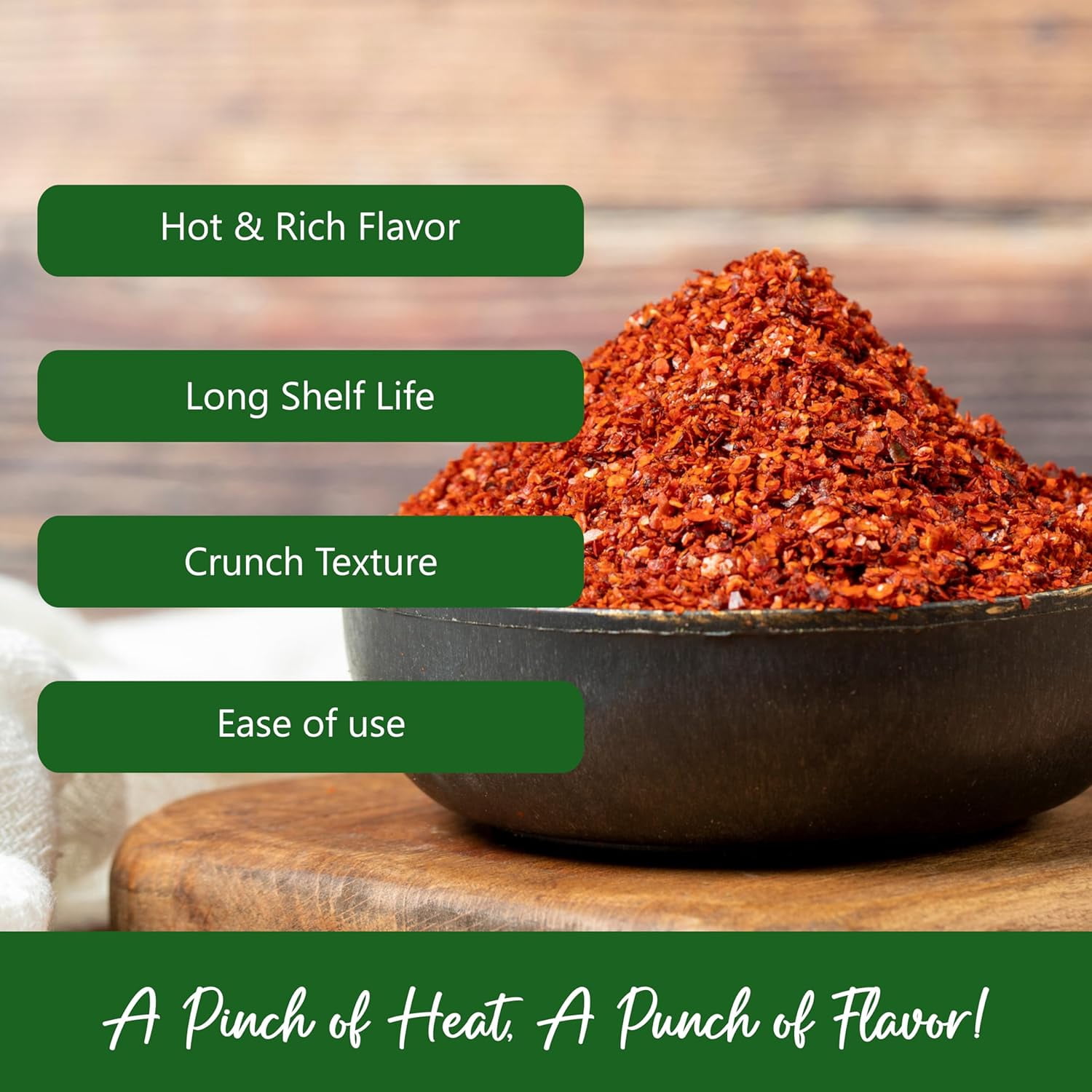 NPG Authentic Sichuan Chili Flakes 5 LB Bulk, Extra Hot, Szechuan Crushed Red Pepper Flakes Bulk, Essential Spice Seasoning for Making Kimchi, Chili Oil, Stir-fry, Pizza, Salads, and Tacos