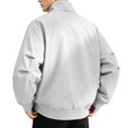 thumbnail image 4 of Lightweight Track Jackets for Men Casual Loose Fit Windbreaker Stylish Light Fall Spring Golf Work Dress Business Coat with Side Pocket, 4 of 7