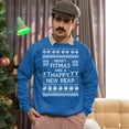 thumbnail image 5 of Ugly Christmas Sweater, Xmas Holiday Mens Womens, Funny Santa Sweatshirt, Merry Fitmess Happy New Year Christmas Sweater, 5 of 5