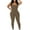 Khaki, variant on Fengqque Jumpers for Women with Overalls Casual Jumpsuits Plus Size Summer Sleeveless Backless Waist Closing Jumpsuit Solid Color High Waist Tight Sports Yoga Jumpsuit
