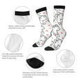 thumbnail image 3 of Bingfone Compression Socks for Women and Men Long Socks for Running Athletic Cycling Nurse- Alpacas and Hearts, 3 of 6